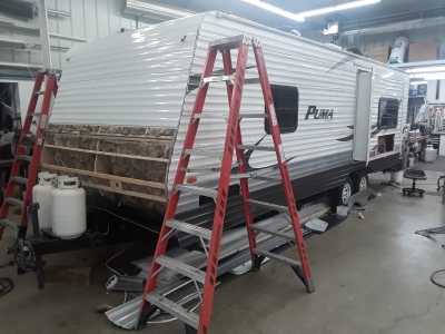 Owatonna RV Services siding replacement